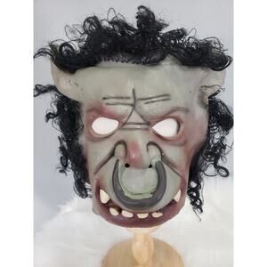 Vintage 1979 Cowie CJC Orc Monster Rubber Mask Minotaur Halloween cow bull scary